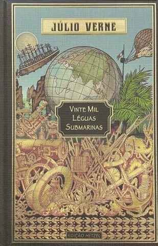 Capa do livro vinte mil léguas submarinas